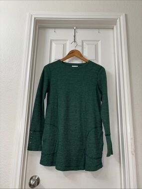 J. Jill Deep Green Knit Top